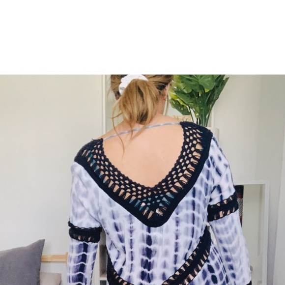 Tie dye swim cover up dress - Picture 3 of 4